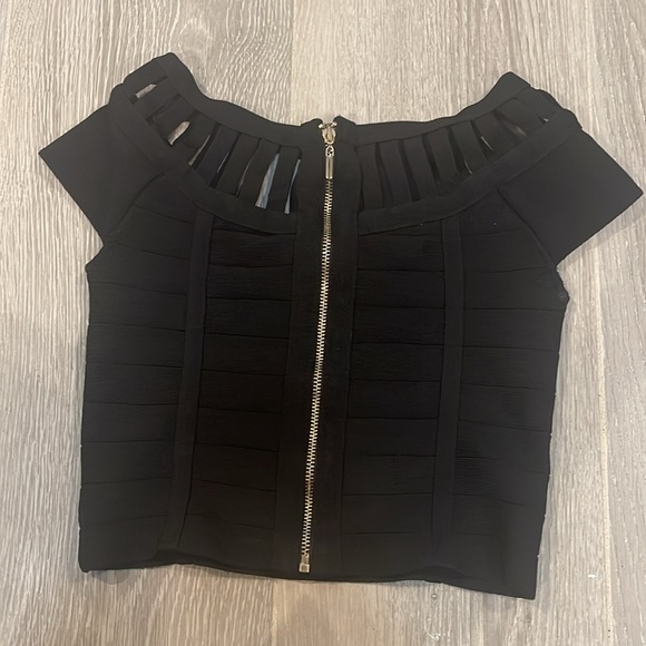 Bebe Vintage Black Blouse Size XS - Picture 6 of 12